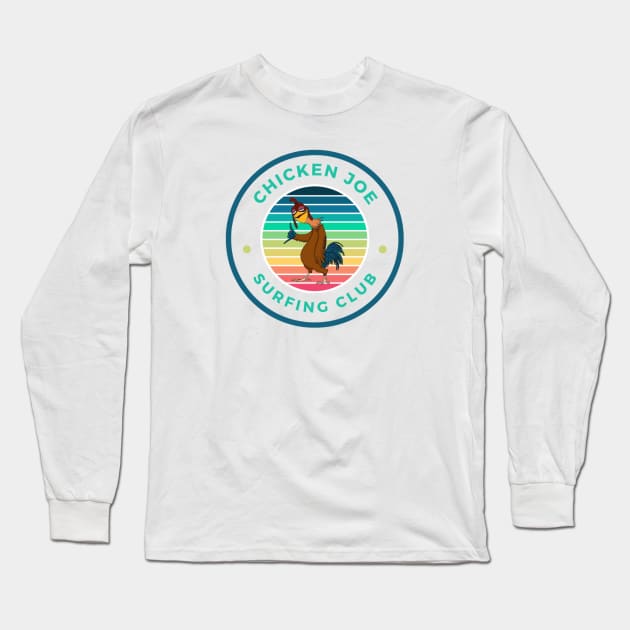 retro chicken joe surfing club Long Sleeve T-Shirt by PSYCH90